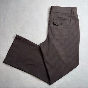 Sonoma Low Rise Boot Cut Pants Brown Cotton Flare Pants Women’s Size 16